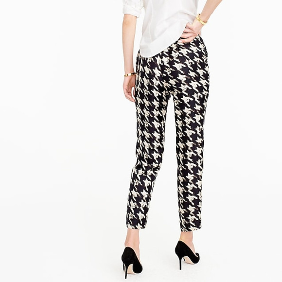 J. Crew Silk Pull on Pant In Wolfstooth, size 4 - Picture 2 of 7